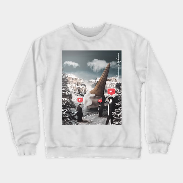 Ice Cream Penguins Crewneck Sweatshirt by ShaunRyken